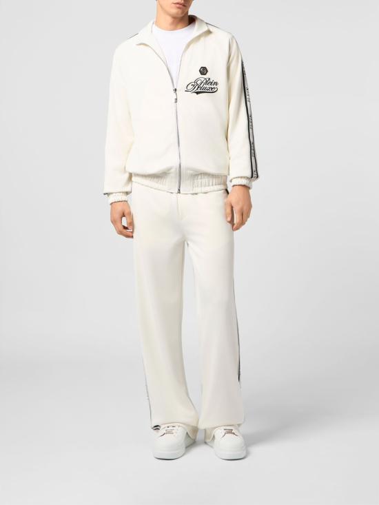 26SS 필립 플레인 트레이닝/조거 팬츠 SAFCMJT2713PTE003N 01OF White - PHILIPP PLEIN