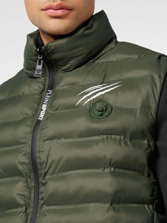 26SS 플레인스포츠 패딩 조끼 FAECMRC0230STE003N 65 Green - PLEIN SPORT