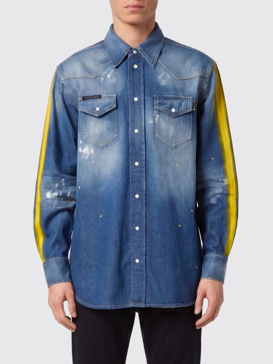 26SS 필립 플레인 데님 셔츠 FAECMDP0252PDE004N 14LS Denim