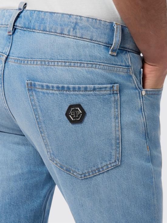 26SS 필립 플레인 베이직 스트레이트 컷 진 SAFCMDT4353PDE004N 07MY Denim - PHILIPP PLEIN