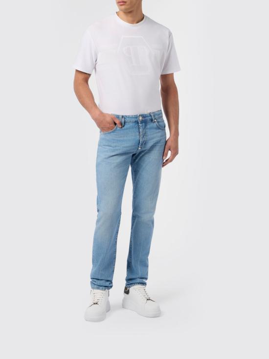26SS 필립 플레인 베이직 스트레이트 컷 진 SAFCMDT4353PDE004N 07MY Denim - PHILIPP PLEIN
