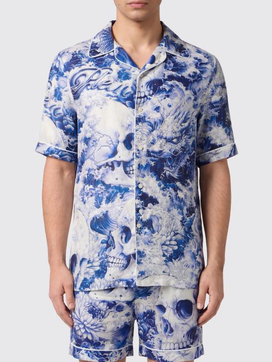 26SS 필립 플레인 반팔 셔츠 SAFCMRP2551PTE003N 24 Navy