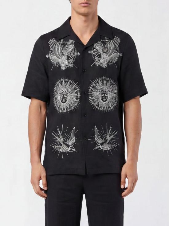 26SS 필립 플레인 반팔 셔츠 SAFCMRP2552PTE003N 02 Black