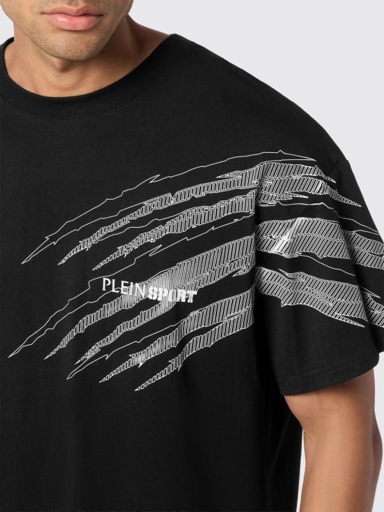 26SS 플레인스포츠 반팔 티셔츠 AAECMTK8766STE001N 02 Black - PLEIN SPORT