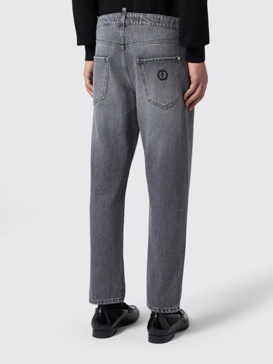 26SS 필립 플레인 데님 팬츠 SAFCMDT4354PDE004N 72IH Grey - PHILIPP PLEIN