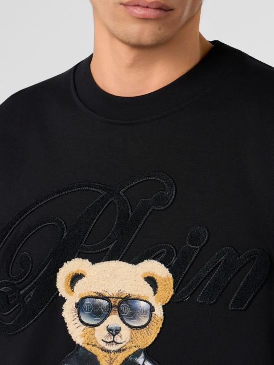 26SS 필립 플레인 긴팔 티셔츠 SAFCMJO1448PTE180N 02 Black - PHILIPP PLEIN