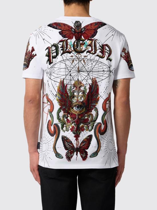 26SS 필립 플레인 반팔 티셔츠 SAFCMTK8852PJY002N 01 White - PHILIPP PLEIN