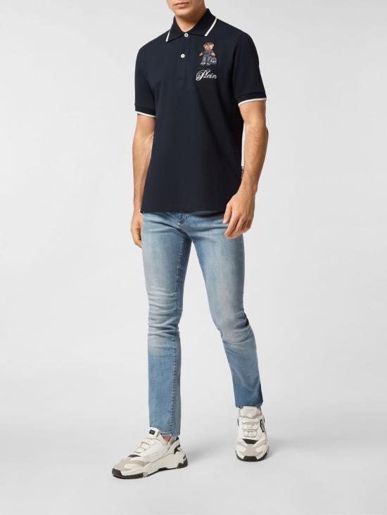 26SS 필립 플레인 폴로 티셔츠 FAECMTK8584PTE179N 24 Navy - PHILIPP PLEIN