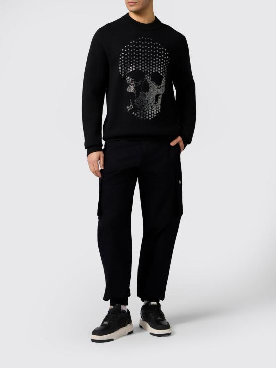 26SS 필립 플레인 스웨터 SAFCMKO1543PTE076N 02 Black - PHILIPP PLEIN