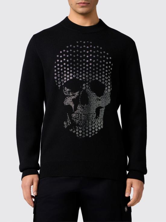 26SS 필립 플레인 스웨터 SAFCMKO1543PTE076N 02 Black