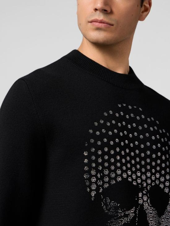 26SS 필립 플레인 스웨터 SAFCMKO1543PTE076N 02 Black - PHILIPP PLEIN