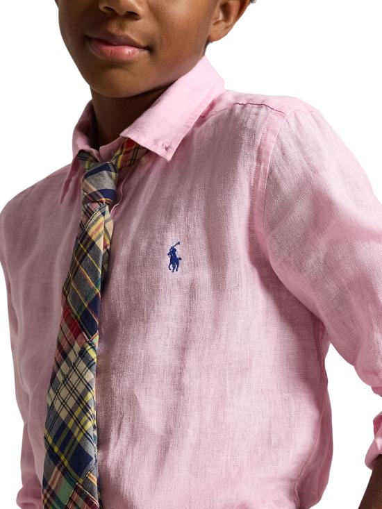 26SS [키즈] 랄프 로렌 셔츠 323967600 002 Pink - RALPH LAUREN