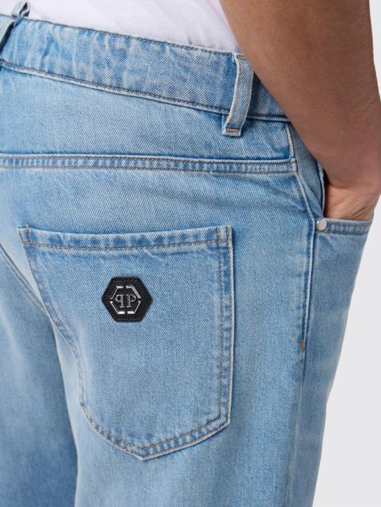 26SS 필립 플레인 데님 팬츠 SAFCMDT4354PDE004N 07MY Denim - PHILIPP PLEIN