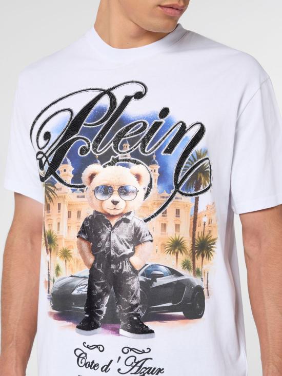 26SS 필립 플레인 반팔 티셔츠 SAFCMTK8894PJY002N 01 White - PHILIPP PLEIN