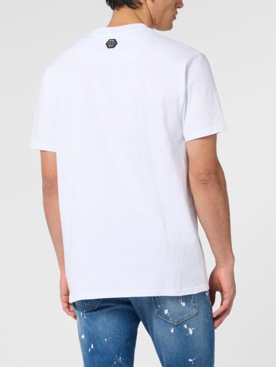 26SS 필립 플레인 반팔 티셔츠 SAFCMTK8894PJY002N 01 White - PHILIPP PLEIN