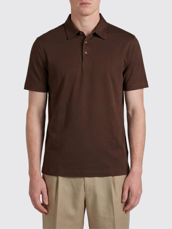 26SS 자노네 폴로 티셔츠 810382ZQ317 Z1495 Brown