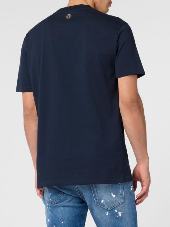 26SS 필립 플레인 반팔 티셔츠 SAFCMTK8894PJY002N 24 Navy - PHILIPP PLEIN