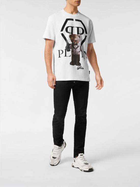 26SS 필립 플레인 반팔 티셔츠 FAECMTK8423PJY002N 01 White - PHILIPP PLEIN