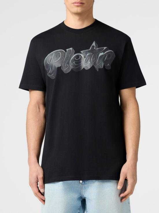 26SS 필립 플레인 반팔 티셔츠 PAFCMTK9056PJY002N 0202 Black
