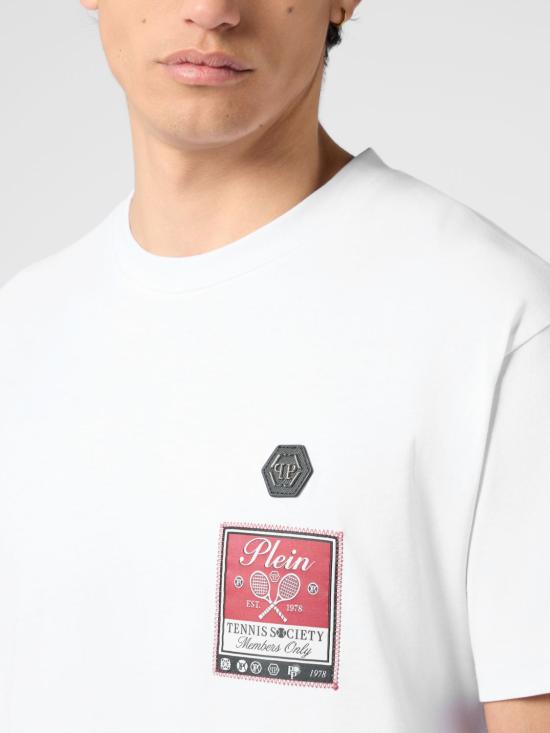 26SS 필립 플레인 반팔 티셔츠 PAFCMTK9065PJY002N 01 White - PHILIPP PLEIN