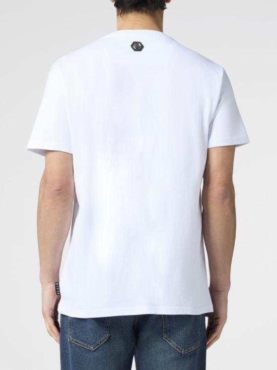 26SS 필립 플레인 반팔 티셔츠 PAFCMTK9054PJY002N 01 White - PHILIPP PLEIN