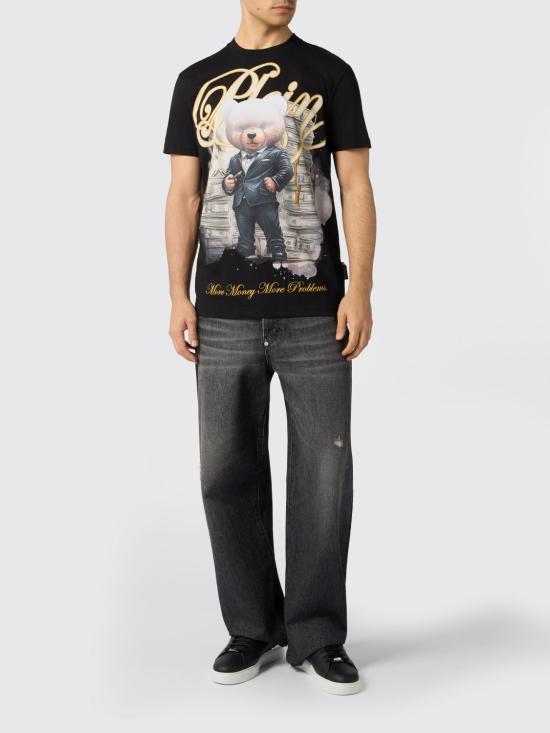 26SS 필립 플레인 반팔 티셔츠 SAFCMTK8836PJY002N 02 Black - PHILIPP PLEIN