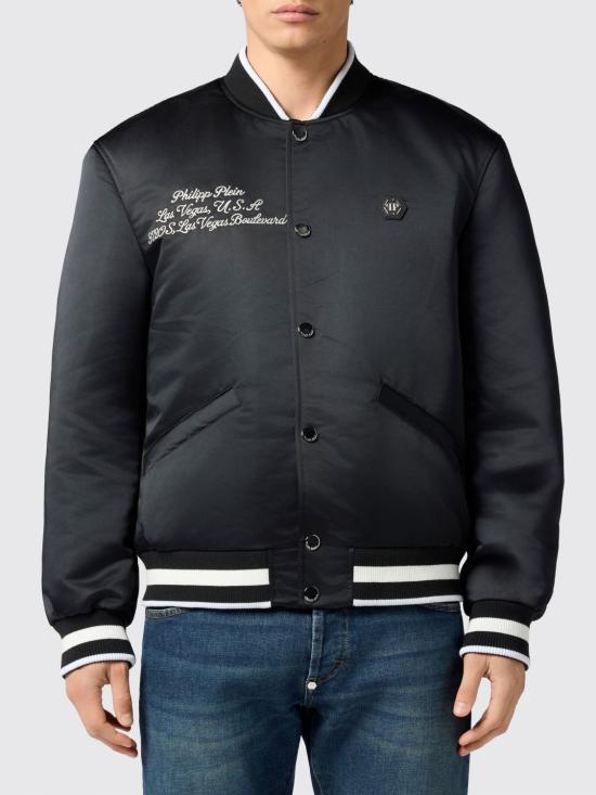 26SS 필립 플레인 봄버 자켓 SAFCMRB2992PTE003N 02 Black