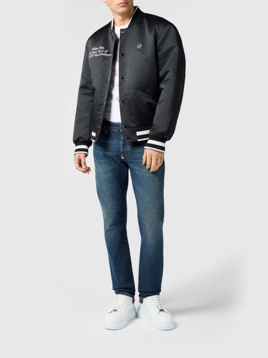 26SS 필립 플레인 봄버 자켓 SAFCMRB2992PTE003N 02 Black - PHILIPP PLEIN