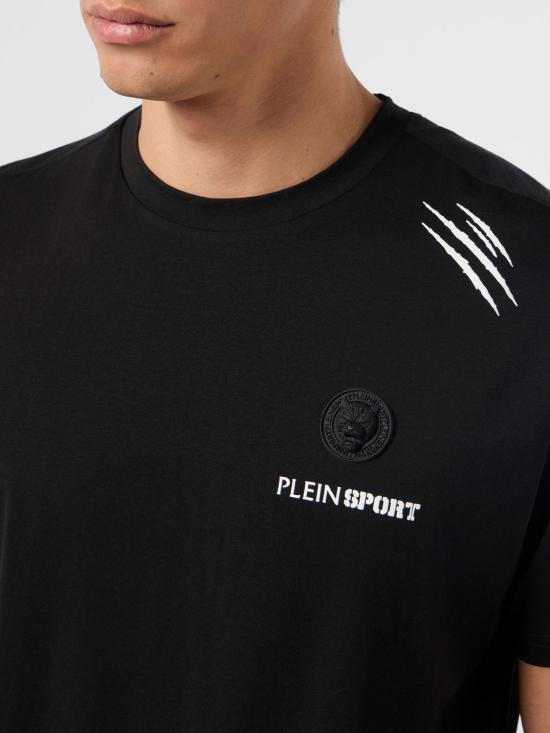 26SS 플레인스포츠 반팔 티셔츠 FAECMTK8374STE001N 02 Black - PLEIN SPORT