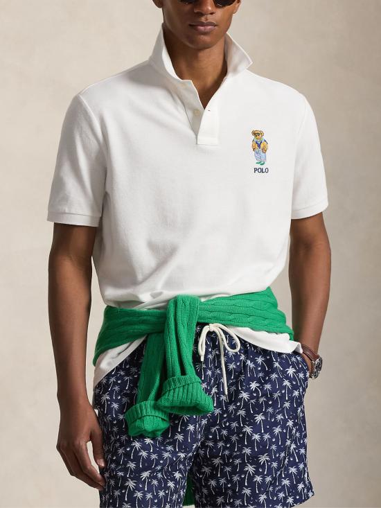 26SS 랄프 로렌 폴로 티셔츠 710B16617 001 White - RALPH LAUREN