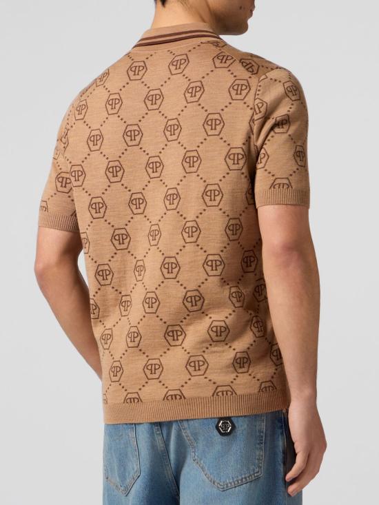 26SS 필립 플레인 폴로 티셔츠 SAFCMKK0311PTE076N 06 Beige - PHILIPP PLEIN
