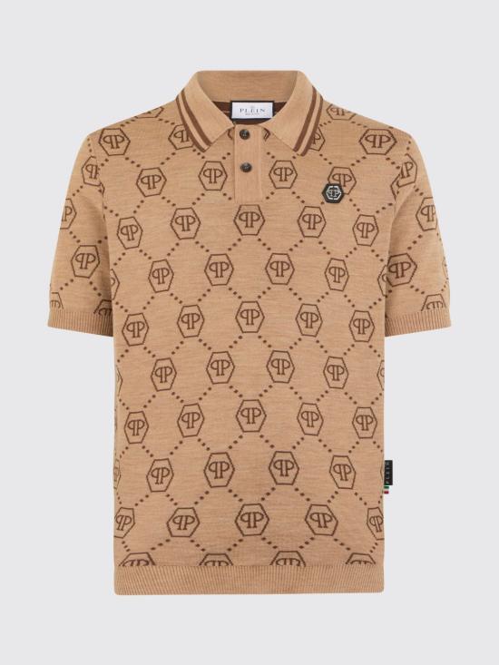 26SS 필립 플레인 폴로 티셔츠 SAFCMKK0311PTE076N 06 Beige - PHILIPP PLEIN