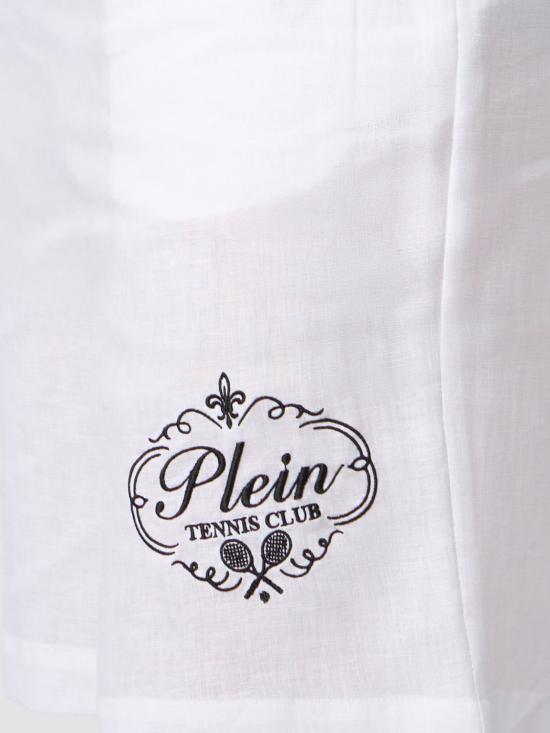 26SS 필립 플레인 숏팬츠 PAFCMRT1673PTE105N 01 White - PHILIPP PLEIN