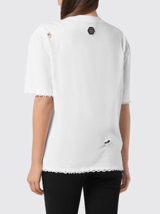 26SS 필립 플레인 반팔 티셔츠 AAECWTK3823PTE004N 01 White - PHILIPP PLEIN