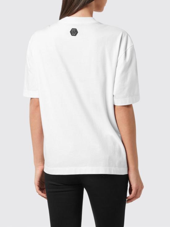 26SS 필립 플레인 반팔 티셔츠 AAECWTK3830PTE004N 01 White - PHILIPP PLEIN