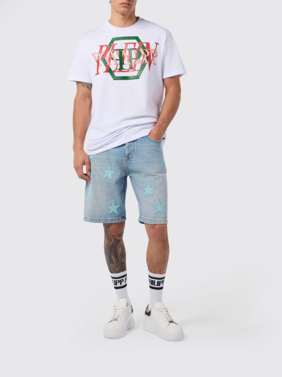 26SS 필립 플레인 반팔 티셔츠 SAFCMTK8897PJY002N 01 White - PHILIPP PLEIN