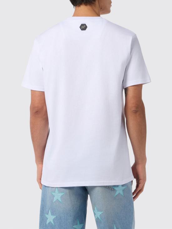 26SS 필립 플레인 반팔 티셔츠 SAFCMTK8897PJY002N 01 White - PHILIPP PLEIN