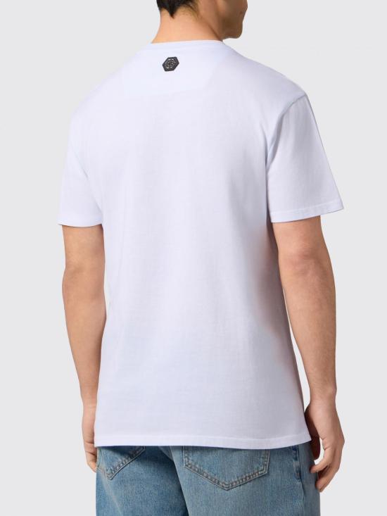 26SS 필립 플레인 반팔 티셔츠 SAFCMTK8867PJY002N 01 White - PHILIPP PLEIN