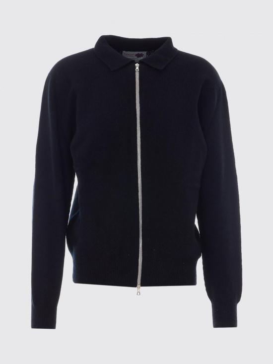 26SS 하울린 집업 니트 SLIPPERY KNIT Black - HOWLIN