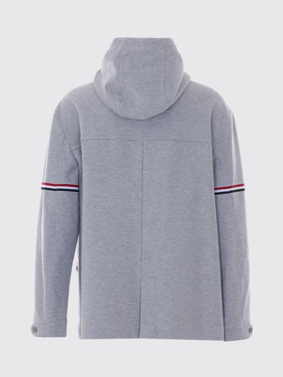 26SS 톰브라운 더블 페이스 테크 트윌 오버사이즈 암밴드 파카 MJT567AJ0250 050 Grey - THOM BROWNE