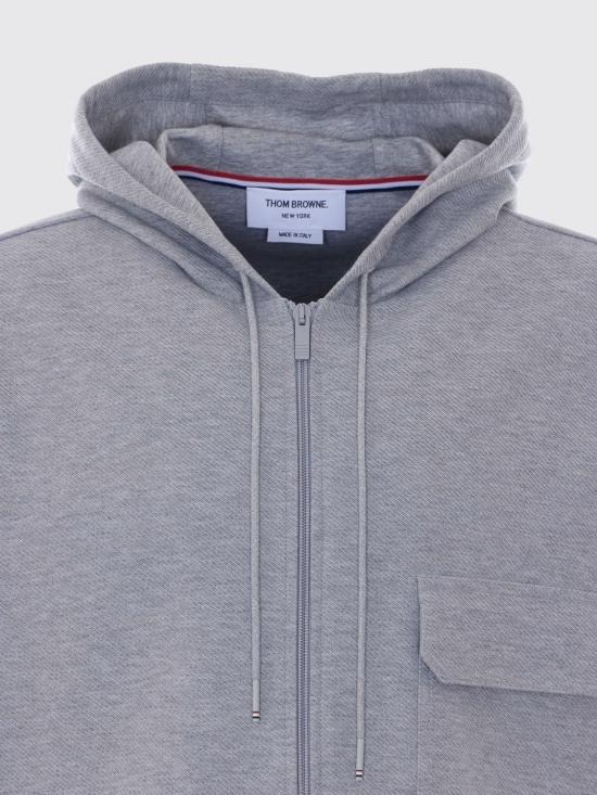 26SS 톰브라운 더블 페이스 테크 트윌 오버사이즈 암밴드 파카 MJT567AJ0250 050 Grey - THOM BROWNE