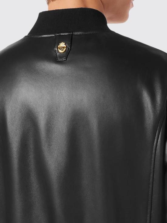 26SS 빌리어네어 가죽 자켓 WAECMLB2007BLE001N 02 Black - BILLIONAIRE