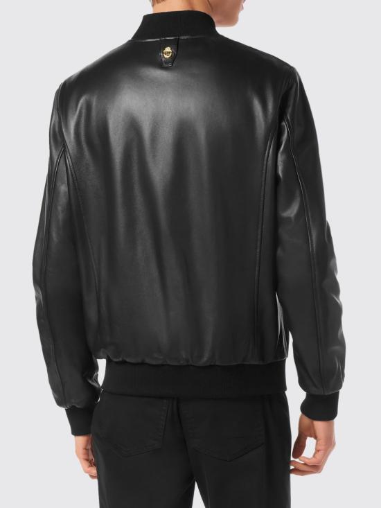 26SS 빌리어네어 가죽 자켓 WAECMLB2007BLE001N 02 Black - BILLIONAIRE