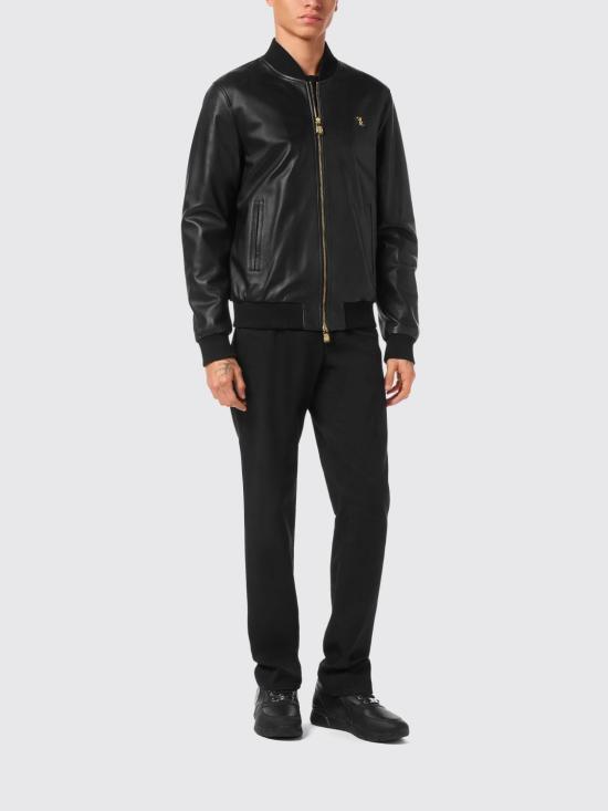 26SS 빌리어네어 가죽 자켓 WAECMLB2007BLE001N 02 Black - BILLIONAIRE