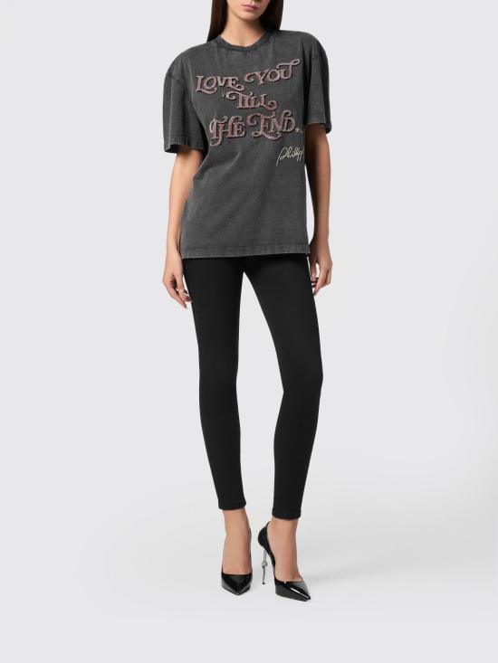 26SS 필립 플레인 반팔 티셔츠 AAECWTK3832PTE004N 02 Black - PHILIPP PLEIN