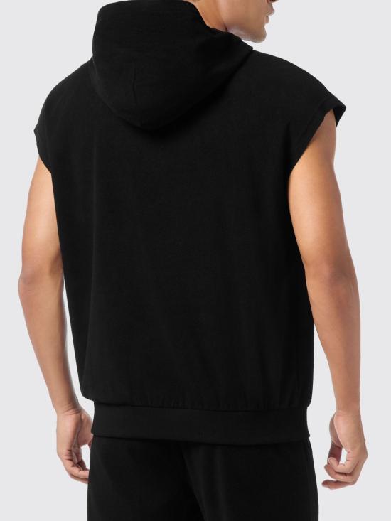 26SS 플레인스포츠 후드 티셔츠 FAECMJC0113SJY001N 02 Black - PLEIN SPORT