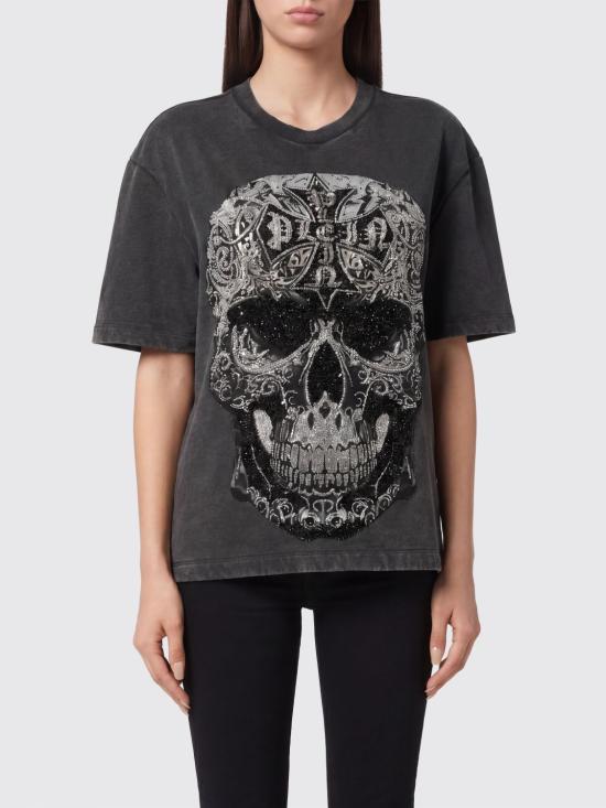 26SS 필립 플레인 반팔 티셔츠 AAECWTK3831PTE004N 02 Black