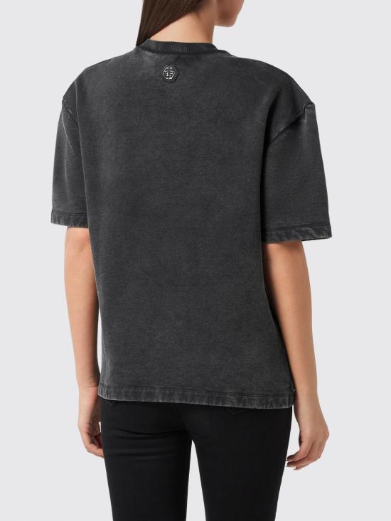 26SS 필립 플레인 반팔 티셔츠 AAECWTK3831PTE004N 02 Black - PHILIPP PLEIN