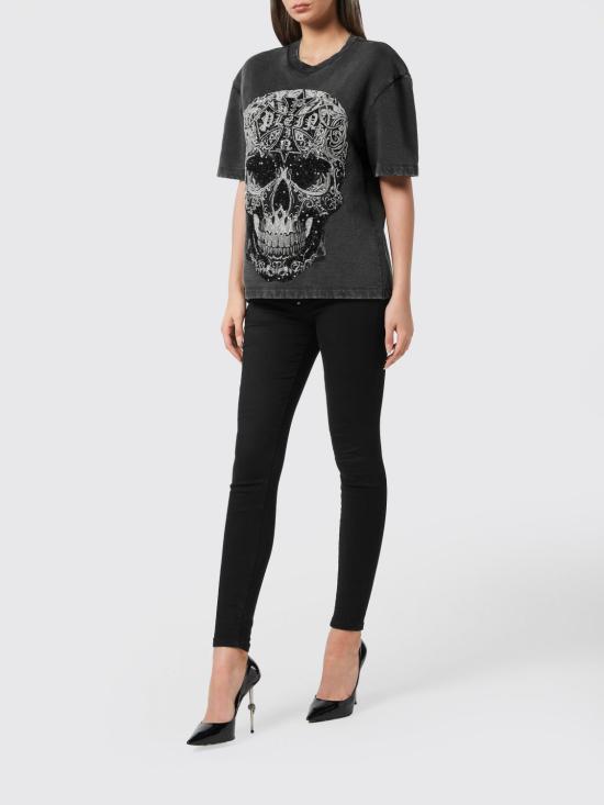 26SS 필립 플레인 반팔 티셔츠 AAECWTK3831PTE004N 02 Black - PHILIPP PLEIN