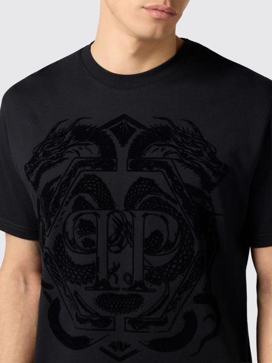 26SS 필립 플레인 반팔 티셔츠 SAFCMTK8452PJY002N 02 Black - PHILIPP PLEIN